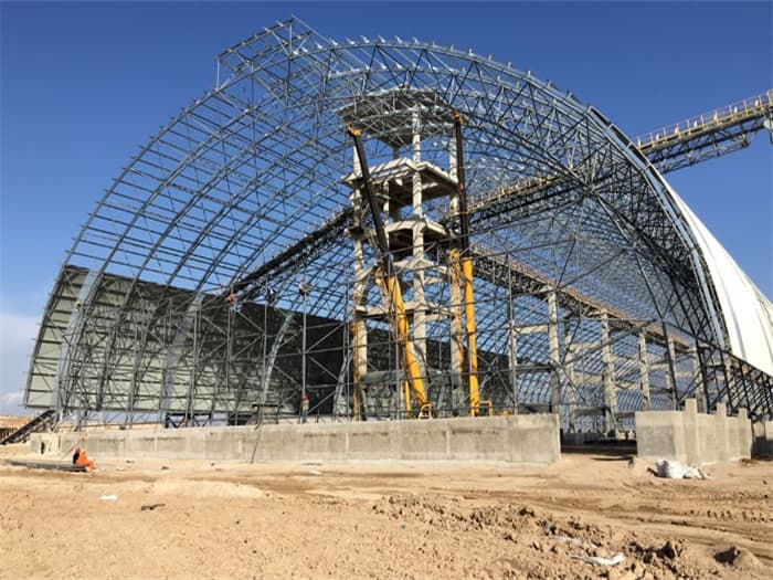 安宁煤机油桶翘工程网架