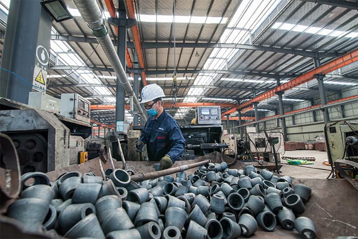 安宁网架配件-锥头加工车间